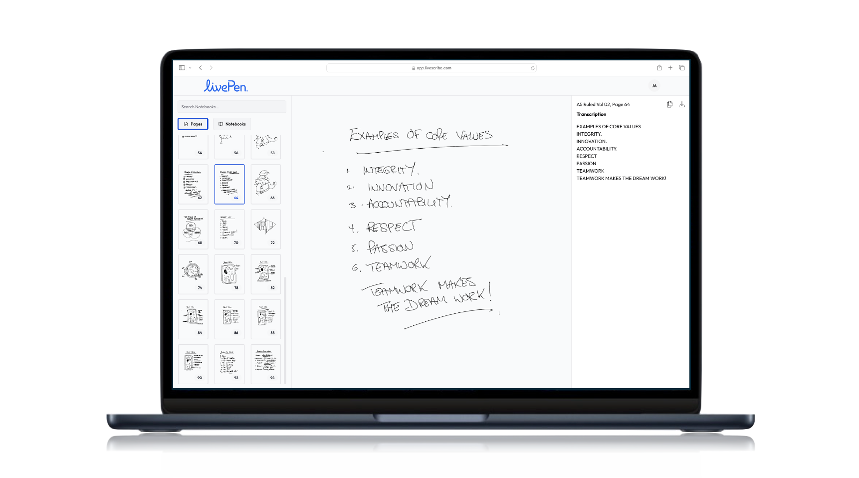 Livescribe LivePen Smart Pen App Visual