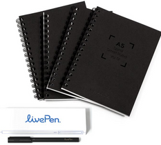 Livescribe LivePen Smart Pen Bundle With Smart Paper Notebooks