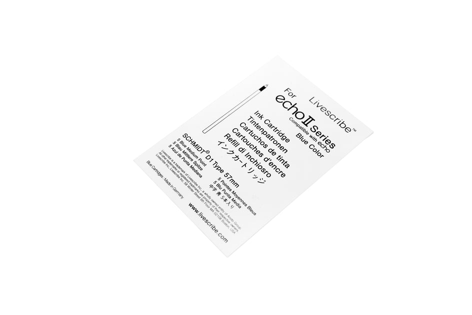 Echo Ink Cartridges 5 pack Blue Medium Livescribe Inc. (US)