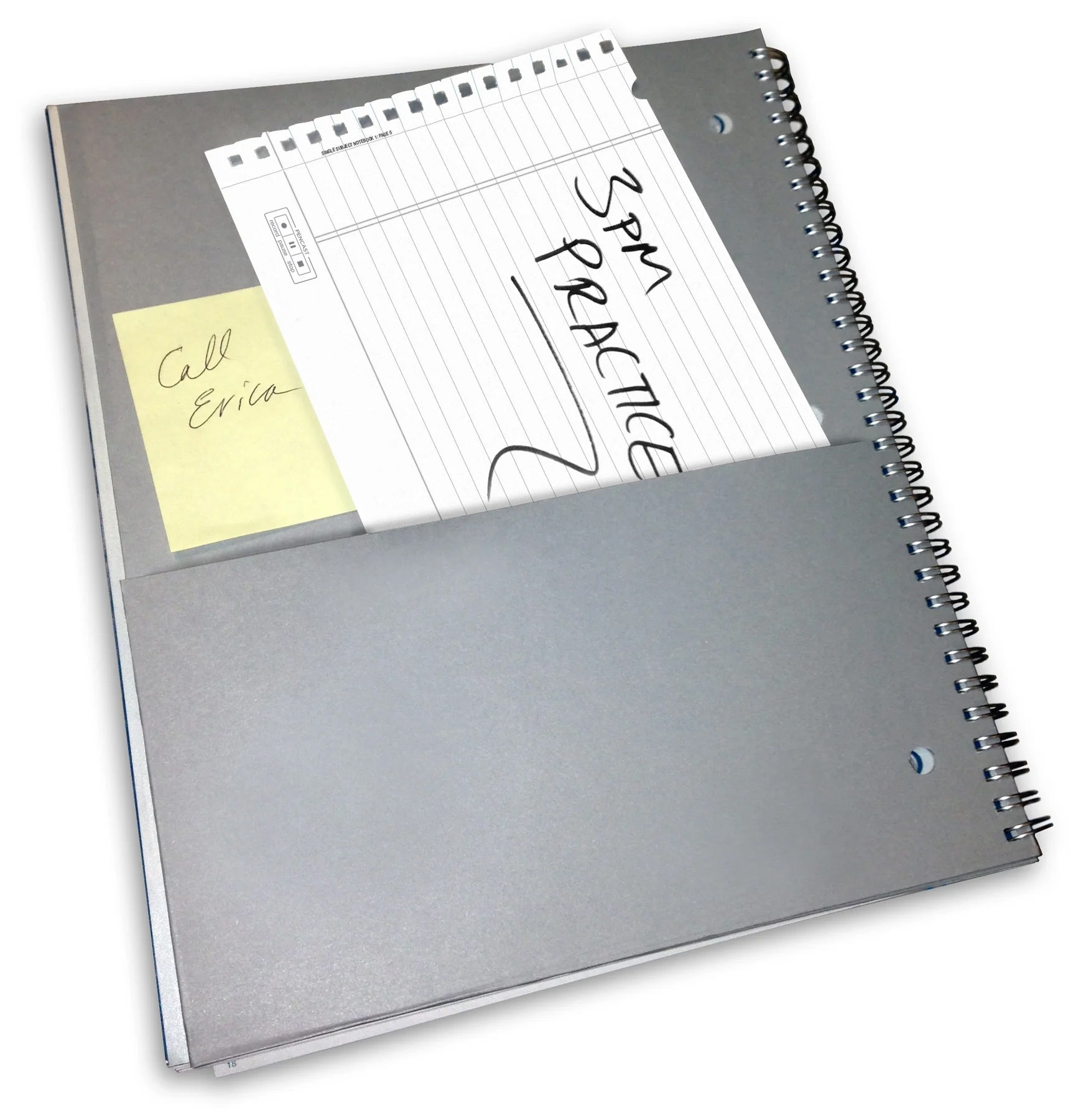 Livescribe Smart Paper Notebooks Letter Size 1-Subject Notebook 4-Pack Vol #1-4 (inside pocket)