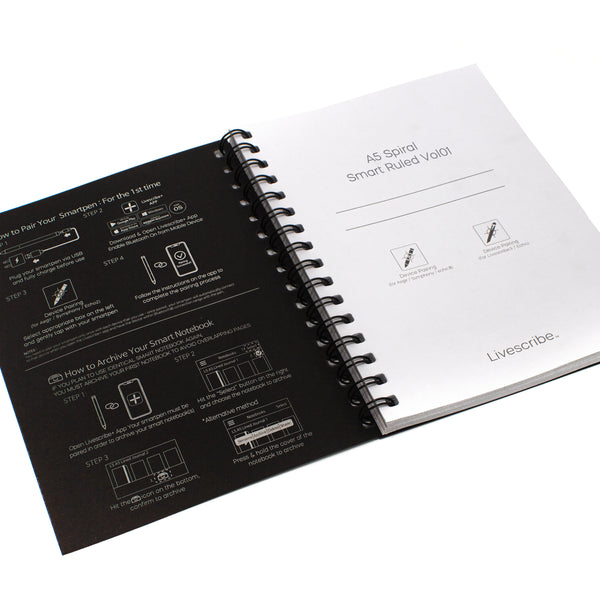 Smart Ruled 4-Pack A5 Spiral Smart Ruled Vol #1-4 - Livescribe Inc. (US)